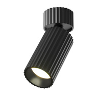 Czarna oprawa natynkowa spot ryflowany kierunkowy 1xGU10 Calipso C108CL-01-GU10-B Maytoni