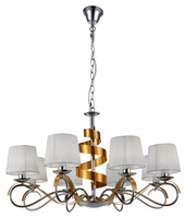 DENIS LAMPA WISZĄCA 8X40W E14 CHROM/ZŁOTY Candellux 38-23469