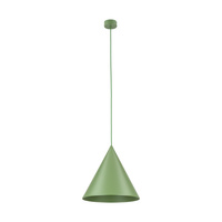 Lampa wisząca stożek o średnicy 33,5cm w kolorze zielonym CONO PEAPOD 1XE27 L 1xE27 Tk Lighting 10887