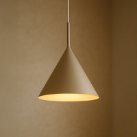 Pojedyńcza lampa wisząca w kolorze kaszmir CAPITAL TAUPE Ø32cm 1xGX53 Milagro MLP2469
