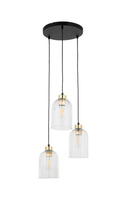 Lampa wisząca potrójna SATIPO TRANSPARENT TK Lighting 5627