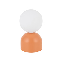 Lampka nocna w kolorze pomarańczowym wysokość 21cm MIKI SALMON 1XG9 Tk Lighting 11388