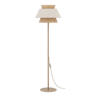 Lampa podłogowa w kolorze sabia  z abażurem 45cm KALUM LEN 1xE27 Tk Lighting 16223