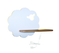 SHEEP LAMPA KINKIET 5W LED 4000K IQ KIDS Z PRZEWODEM Z WŁ. I WTYCZKĄ BIAŁY Candellux 21-85139