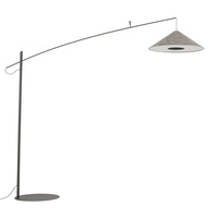 Designerska lampa łukowa – cienki pałąk i duży, stożkowy abażur 1xE27POISE A Nowodvorski 11767