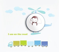 Kinkiet, Lampka dziecięca HELICOPTER 0,6W LED Milagro ML144