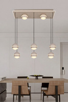 Lampa wisząca ósemka prostokątna Biarritz kaszmirowa Aviano Lighting 7047-913