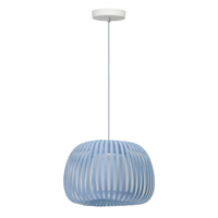 Lampa wisząca nebieska o średnicy 36cm 1xE27 AGORA PENDANT BLUE AZZARDO AZ6642