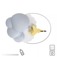 Lampa sufitowa samolot w chmurach FOCUS LED Zuma Line MX4024-1-3WT sterowana pilotem