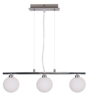 Raisa lampa wisząca chromowy 3x40w g9 klosz biały Candellux 33-01382