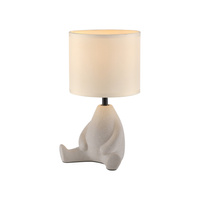 Lampa stołowa z rzeźbiarską podstawą z ceramiki TED 1xE27 Just Light 14190-39