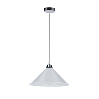 AVOLA LAMPA WISZĄCA CHROMOWY 26 1X60W E27 KLOSZ BIAŁY Candellux 31-20710