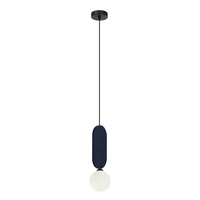 Lampa wisząca Lorenzo niebieska 1xG9 Italux PND-59815-1-BLU