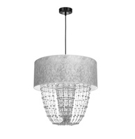 Lampa wisząca ALMERIA SLVER/BLACK Milagro MLP6437