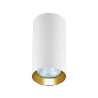 Tuba natynkowa Manacor 13 cm oczko biało - złote 1xGU10 Light Prestige LP-232/1D - 130 WH/GD