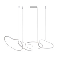 Lampa wisząca Fonte biała LED 3000-6000K zmienna barwa Italux PND-22412-S4-WH