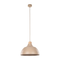 Loftowa lampa wisząca metalowa w kolorze beżowym 34cm CAP SABIA 1xE27 Tk Lighting 10656