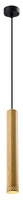 Tubo lampa wisząca czarny 1x25w gu10 klosz 40cm drewniany Candellux 31-78599