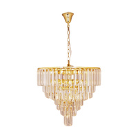 Żyrandol złoty kryształowy, lampa wisząca o średnicy 61cm VERSAILLES 20xE14 Zuma Line 17701/20-GLD