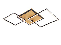 Lampa sufitowa NORIS z drewnem sosnowym LED Italux PLF-82738-38W-WO