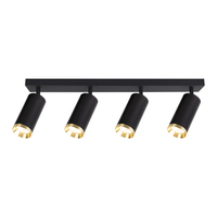 Oprawa Mica Spot Czarny + Złoty 4xGU10 Milagro ML2100