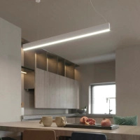 Lampa wisząca liniowa 120cm Sigi III LED 3000K biała PL0128-WH Yaskr