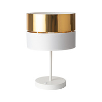Lampka stołowa HILTON WHITE/GOLD TK Lighting 5073