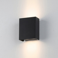 Kinkiet elewacyjny dwukierunkowy LED Monto Italux OWL-24972-2-BK