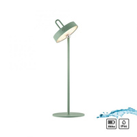 Zielona lampka stołowa bezprzewodowa także na zewnątrz ładowana USB IP44 AMAG Just Light 19310-43