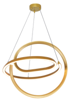 Lampa wisząca złoty wywijas o średnicy 52cm VELENNE LED 3000K Zuma Line P241249401E