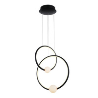 Lampa wisząca LOZANNA BLACK LED Italux PND-20112035-2B-BL