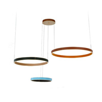 Lampa wisząca MANEZIA LED skórzana Italux PND-270160-3C-BL+BR+BK