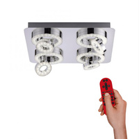 Lampa sufitowa plafon TIM LED RGB Leuchten Direkt 14662-17 sterowany pilotem kolory funkcja smart