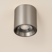Oprawa sufitowa tuba w kolorze tytanowym LED BABIL 10W CCT SWITCH TI Azzardo AZ7105