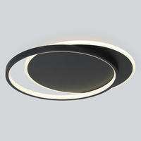 Czarna lampa sufitowa podświetlane koło z ringiem CORDOBA BLACK 30W LED 4000K Milagro ML2485