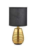Mała lampka stołowa czarno-złota Zuma Line HS8775
