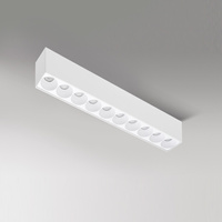 Prostokątna lampa sufitowa natynkowa w kolorze białym 26,7cm TETRIX 10 20W CCT WH AZZARDO AZ6281