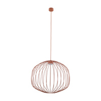 Druciana lampa wisząca 58cm w ceglastym kolorze SPHERA M BRICK 1xGX53 Tk Lighting 11305