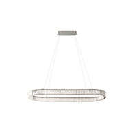 Owalna lampa wisząca kryształowa SPARK OVAL PENDANT 120 CCT DIMM CH + REMOTE CONTROL AZZARDO AZ6710 sterowana pilotem