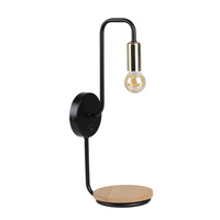 Bipi lampa kinkiet czarno złoty 1x40w e14 z włącznikiem Candellux 21-76847