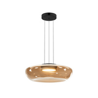 Lampa wisząca szklana o średnicy 45cm BASSA LED 3000K Maytoni MOD501PL-L20BK