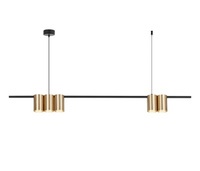 Lampa wisząca (listwa) GENESIS BLACK GOLD 5xGU10 100cm Milagro ML0369