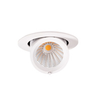Okrągłe ruchome oczko sufitowe podtynkowe LED 3000K Maxlight H0132 Rubio