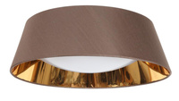 MOLA LAMPA SUFITOWA PLAFON 46 16W LED 6500K Z ABAŻUREM BRĄZOWY Candellux 31-41500