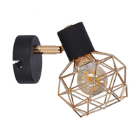 ACROBAT KINKIET 1X40W E14 CZARNY KLOSZ MIEDZIANY Candellux 91-22240