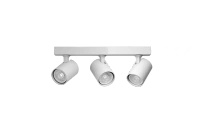 Lampa sufitowa typu spot 3 regulowane reflektory cylindryczne na listwie w kolorze białym EXO 3 LINE 40 WH Azzardo AZ7220