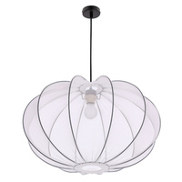 Lampa wisząca abażur mist 60 biały kula MELLOW 1xE27 Candellux Studio 31-41975