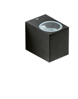 Kinkiet RIMINI 1 SQUARE BK AZ4267 - czarna lampa ścienna z kierunkowym światłem