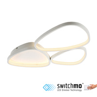 Lampa sufitowa biały plafon PEBBLES LED 3000K Just Light 14049-16 funkcja ściemniania