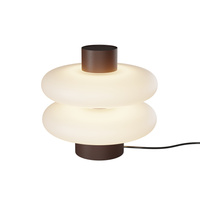 Lampa stołowa brązowa ze szklanym kloszem Nuvem LED 3000K Maytoni MOD497TL-L8BRK